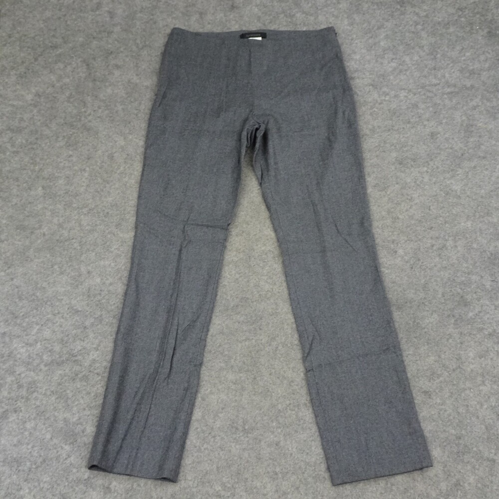 Numerozeta Pants Womens 40 Regular 6 Gray Side Zip Wool Blend Dress Ankle 28x28